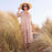 SCARLET PINK Long Tiered Dress