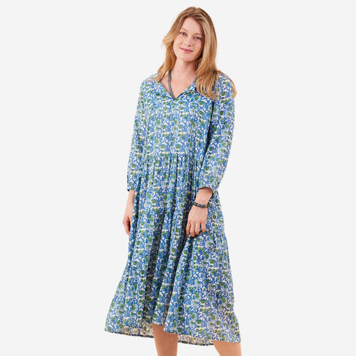 ISABELLA BLUE Long Tiered Dress