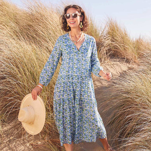 ISABELLA BLUE Long Tiered Dress