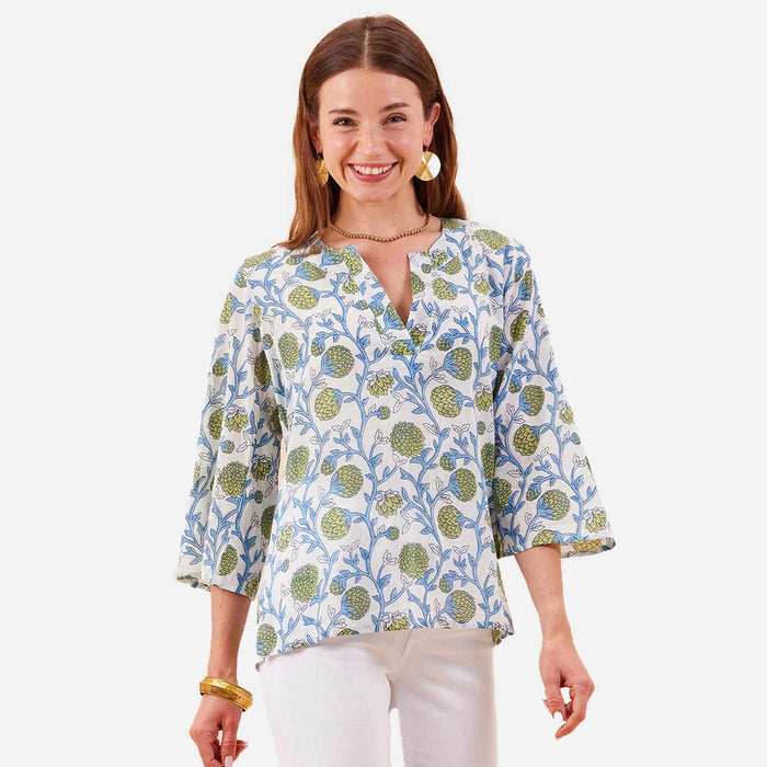 AINSLEY BLUE GREEN Kurta