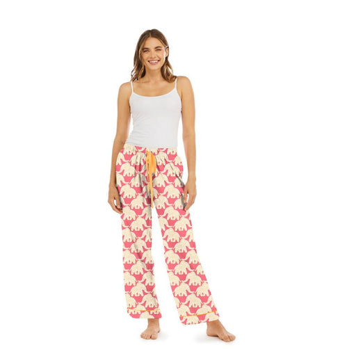 Elephants Pink Cotton Lounge Pant