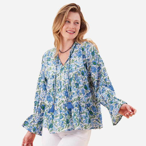 GABRIELLE BLUE GREEN Blouse