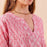 FIFER PINK Pintuck Beach Coverup