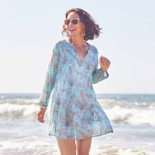 SAFARI ANIMALS OCEAN Pintuck Beach Coverup (Available: 02/20/2025)