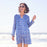 PALM BUNCH NAVY Pintuck Beach Coverup