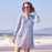 Coral Garden Cotton Pintuck Beach Cover Up