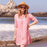 FIFER PINK Button Down Beach Tunic