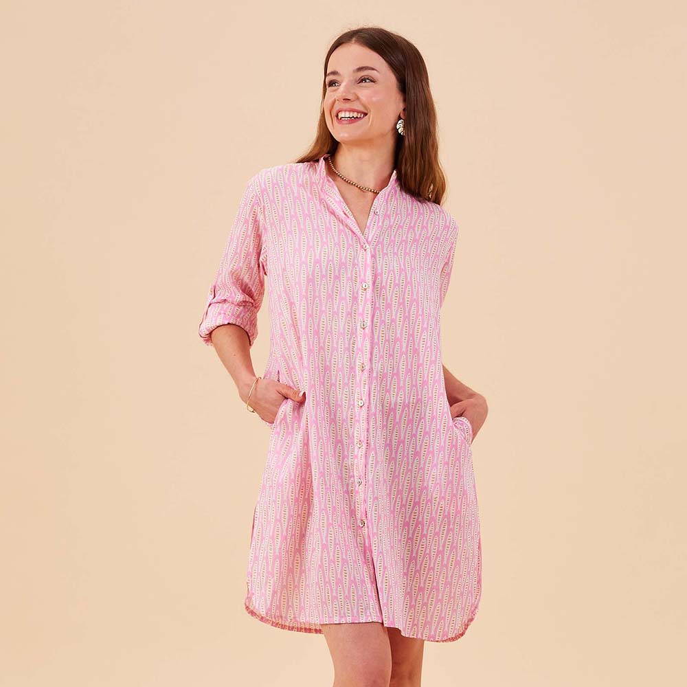 SARDINA PINK Button Down Beach Tunic (Available: 02/05/2025)