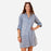 SURI NAVY Button Down Beach Tunic