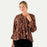 Black Spice Madine Blouse with Ruffle Sleeve