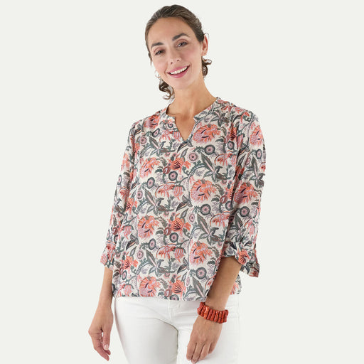 Veronica Pink and Green Blouse
