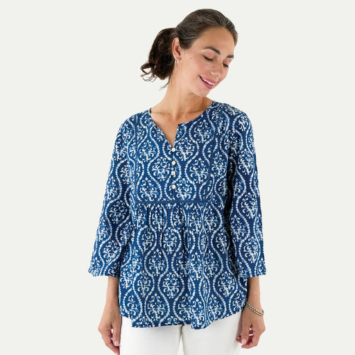 Sara Indigo Bohemian Tunic