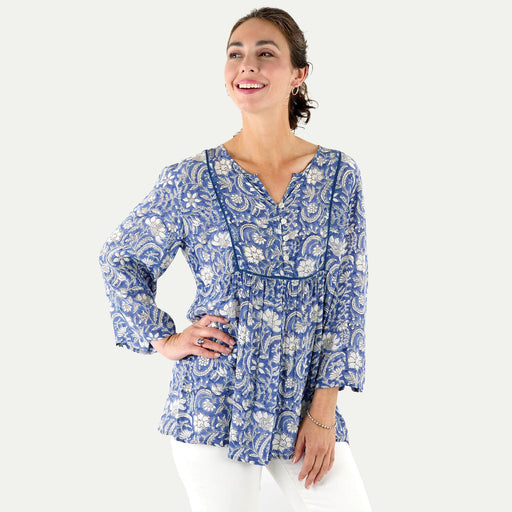 Jasmine Blue Bohemian Tunic