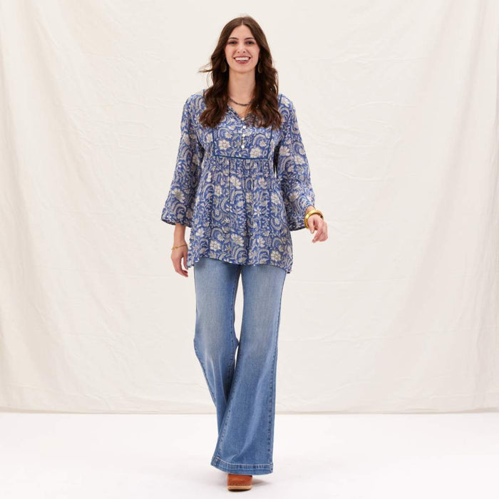 Jasmine Blue Bohemian Tunic