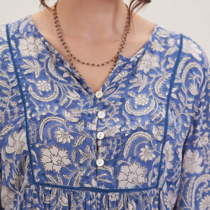 Jasmine Blue Bohemian Tunic