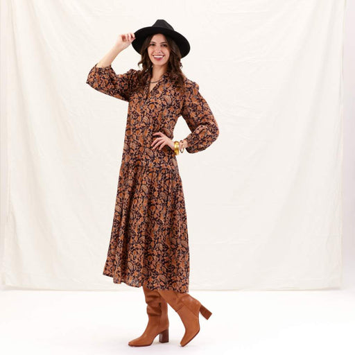Black Spice Madine Drop Waist Maxi Dress