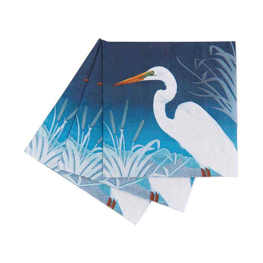 NIGHT EGRET Paper Napkins, Pack of 20