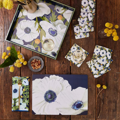 ANEMONE POPPY Paper Cocktail Napkins (Pack of 25)