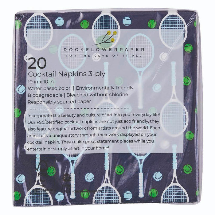 TENNIS Paper Napkins, pack of 20