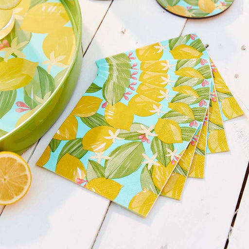 LEMON BLOSSOMS Paper Napkins (Pack of 25)