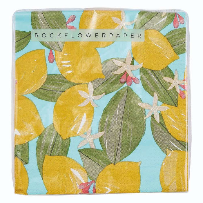 LEMON BLOSSOMS Paper Napkins, pack of 20