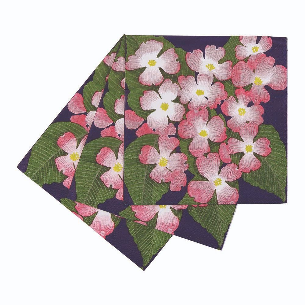 PINK DOGWOOD Paper Napkins, pack of 20