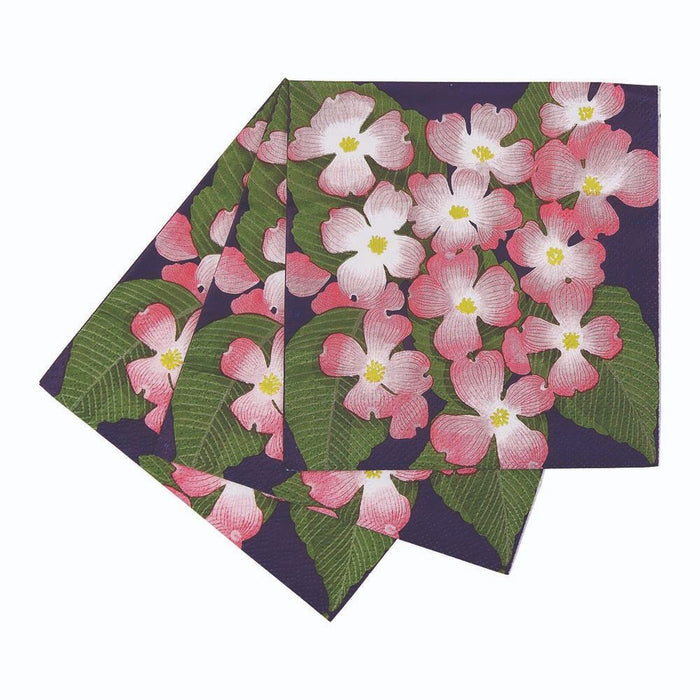 PINK DOGWOOD Paper Napkins, pack of 20 (Available: 01/17/2025)