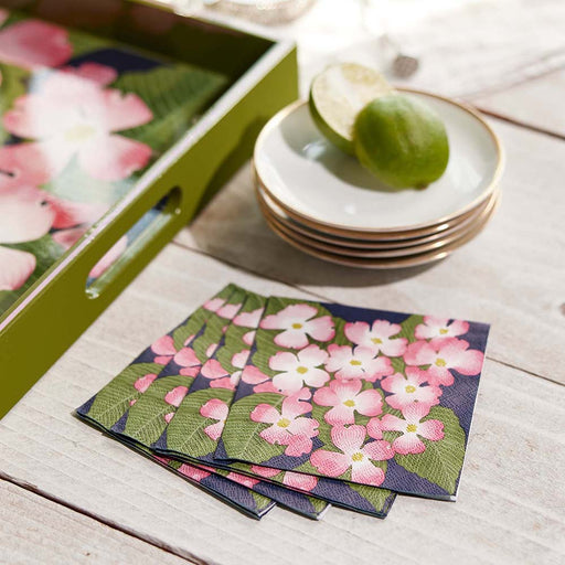 PINK DOGWOOD Paper Napkins, pack of 20 (Available: 01/17/2025)