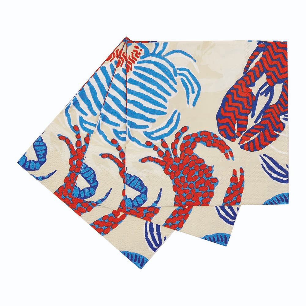 SANDY CLAWS Paper Napkins, pack of 20 (Available: 01/17/2025)