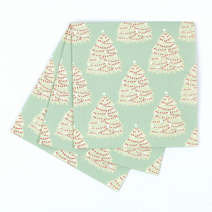 Fir Tree Paper Cocktail Napkins (Pack of 25)