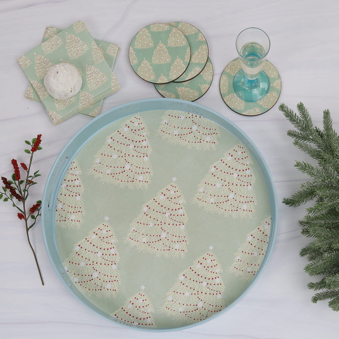 Fir Tree Paper Cocktail Napkins (Pack of 25)