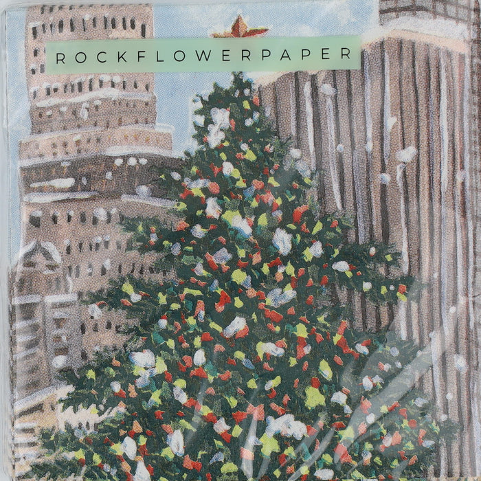 Cityscape Yuletide Paper Cocktail Napkins (Pack of 25)