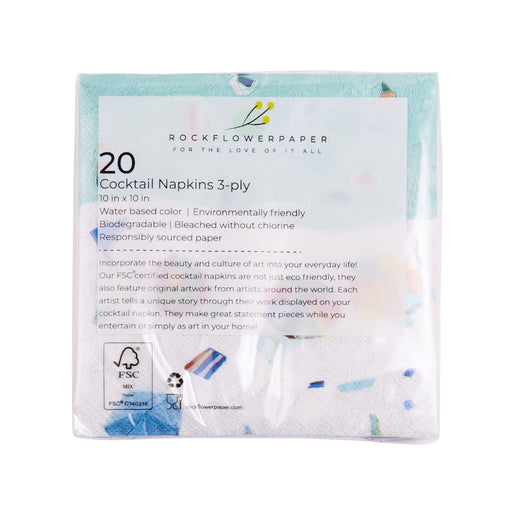 BEACH VISTA Paper Cocktail Napkins (Pack of 25)