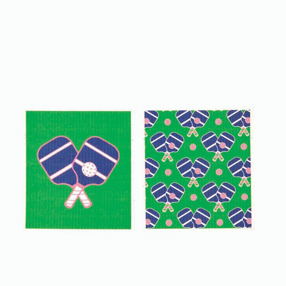 PICKLEBALL blu Cloths Reusable Sponge-Cloth, Set of 2