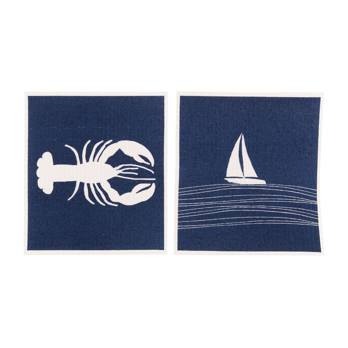 Seaside blu Eco Sponge Cloths (Set of 2)