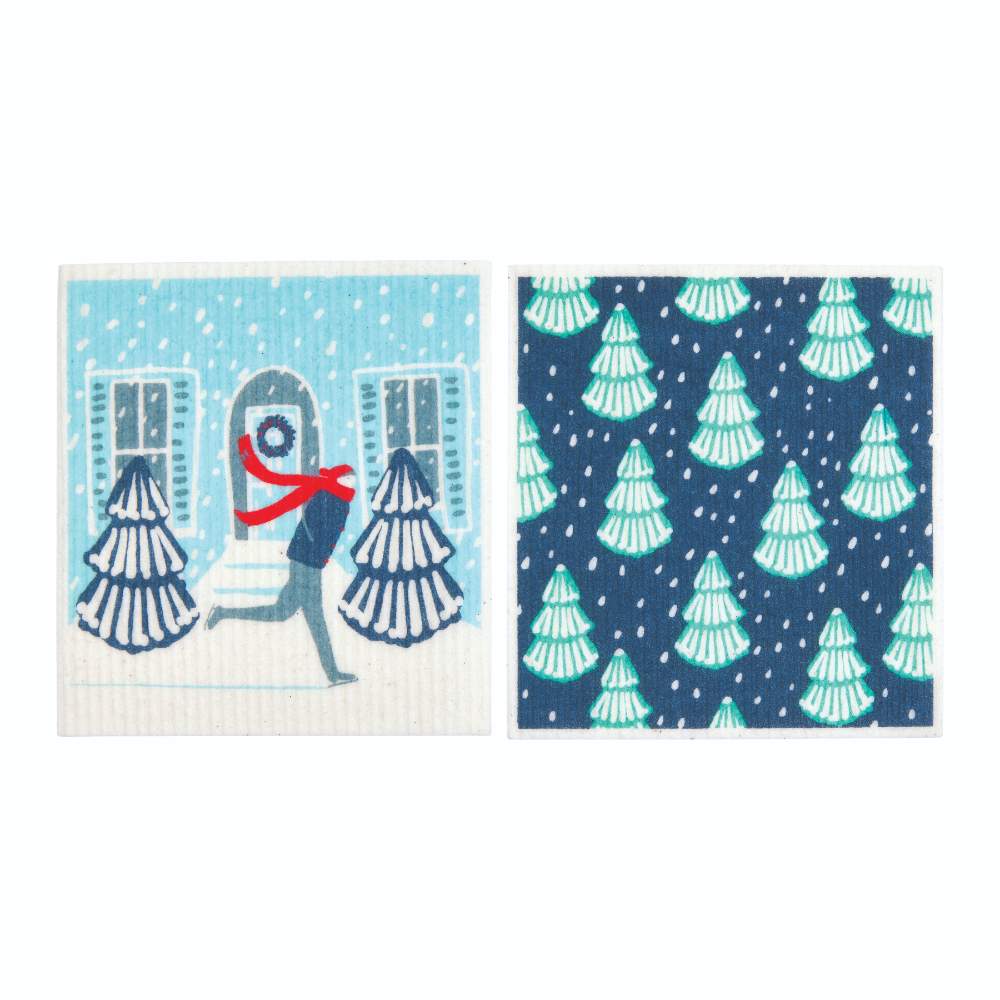 SKATER blu Cloths Reusable Sponge-Cloth, Set of 2