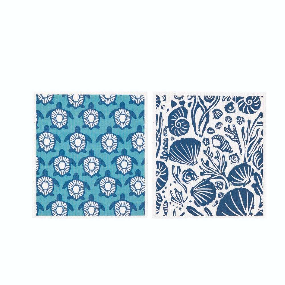 TURTLES blu Cloths Reusable Sponge-Cloth, Set of 2