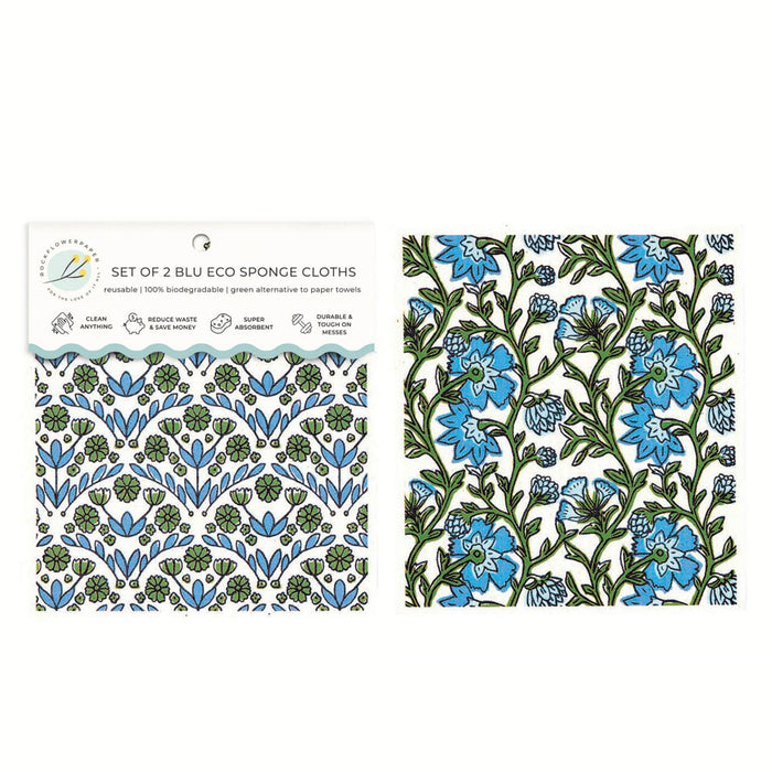 Blaire Blue blu Eco Sponge Cloths (Set of 2)