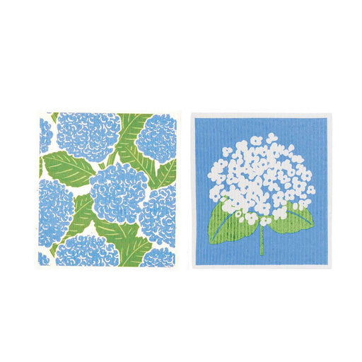 BLUE HYDRANGEA blu Cloths Reusable Sponge-Cloth, Set of 2
