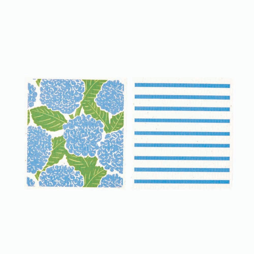 BLUE HYDRANGEA blu Cloths Reusable Sponge-Cloth, Set of 2 (Available: 01/31/2025)