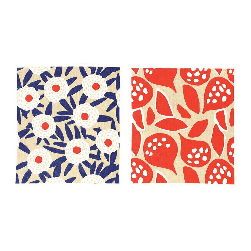 Buttercup Blooms blu Cloths Reusable Sponge-Cloth, Set of 2