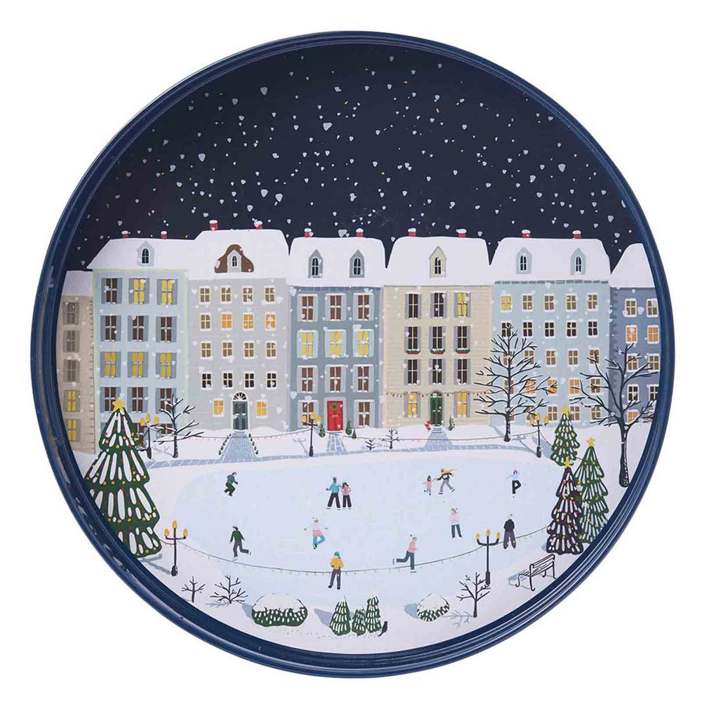 HOLIDAY IN THE PARK 15 Inch Round Tray