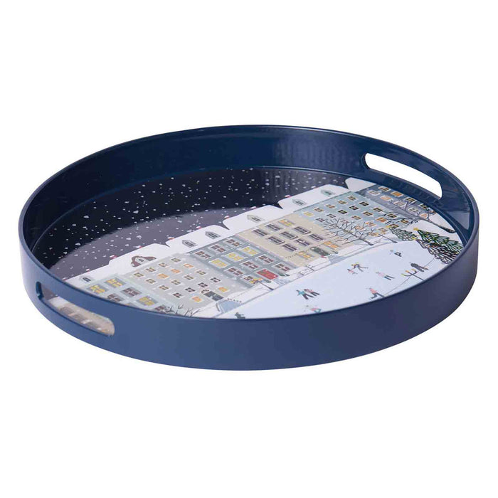 HOLIDAY IN THE PARK 15 Inch Round Tray