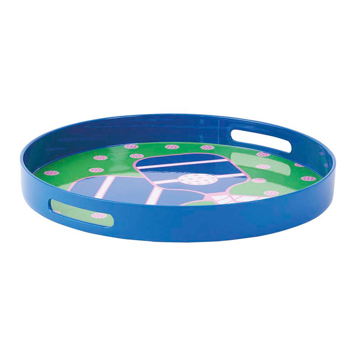 PICKLEBALL GREEN 15 Inch Round Tray (Available: 02/05/2025)