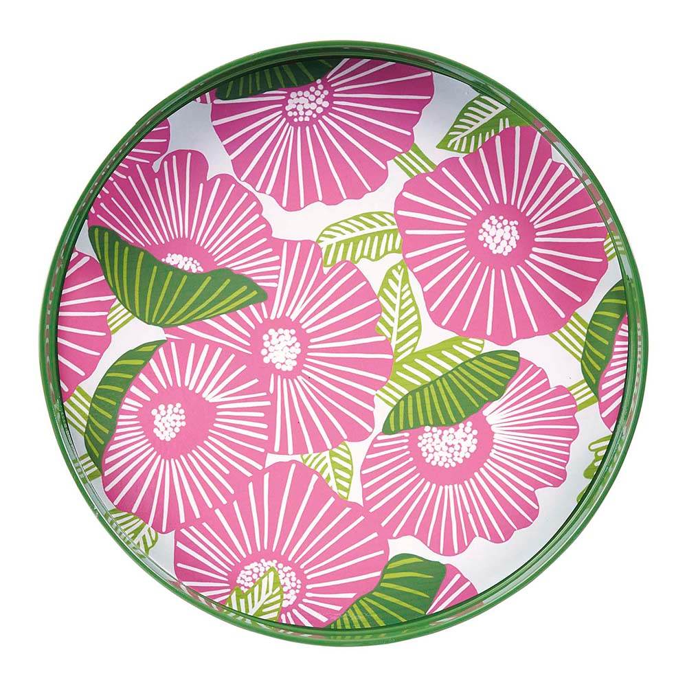 POPPY PAPAVER 15 Inch Round Tray (Available: 02/05/2025)