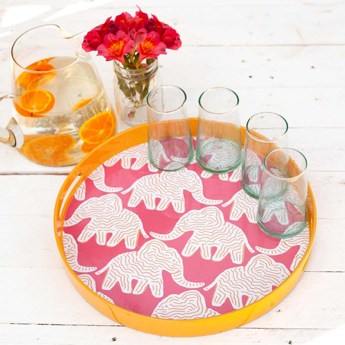 ELEPHANT 15 Inch Round Tray (Available: 02/05/2025)