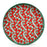 Candy Cane Joy Round Lacquer Serving Tray