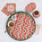 Candy Cane Joy Round Lacquer Serving Tray