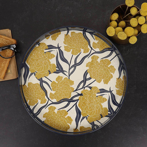 Marigold 15 Inch Round Tray