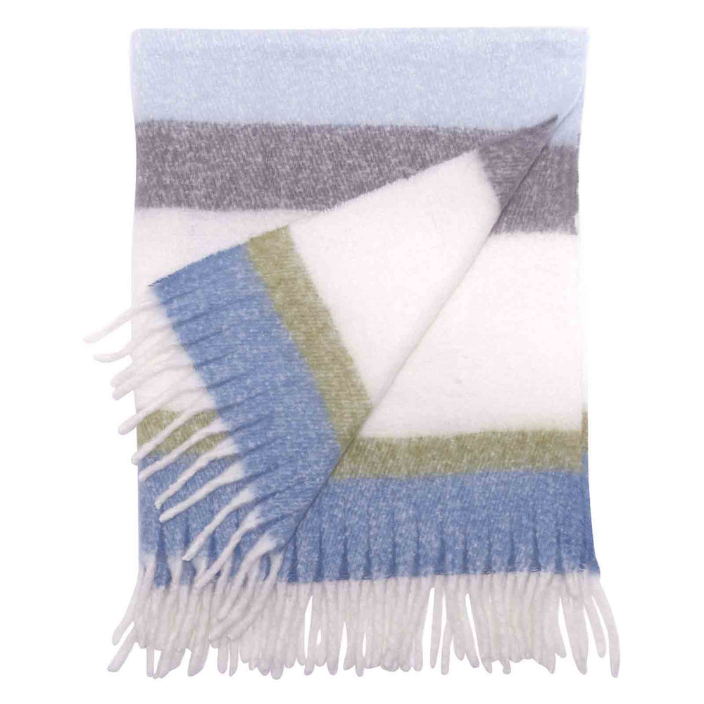 BLUE GREY Cuddle Throw